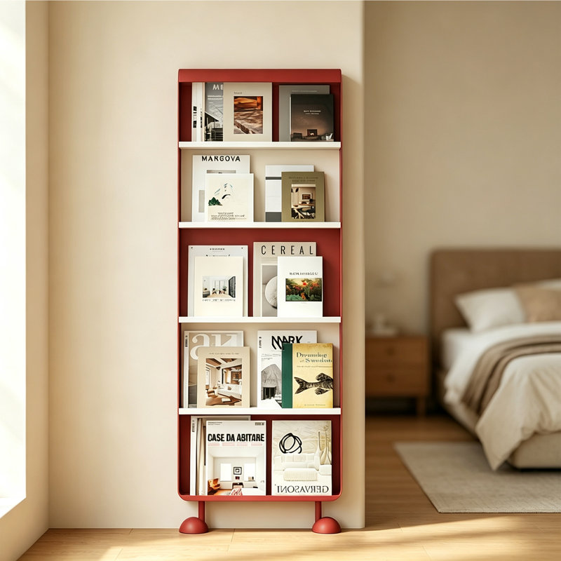 Présentoir vertical à 5 niveaux, Red