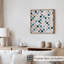 Motif abstrait de carreaux bohémiens, reproduction d'art non encadrée-43676492
