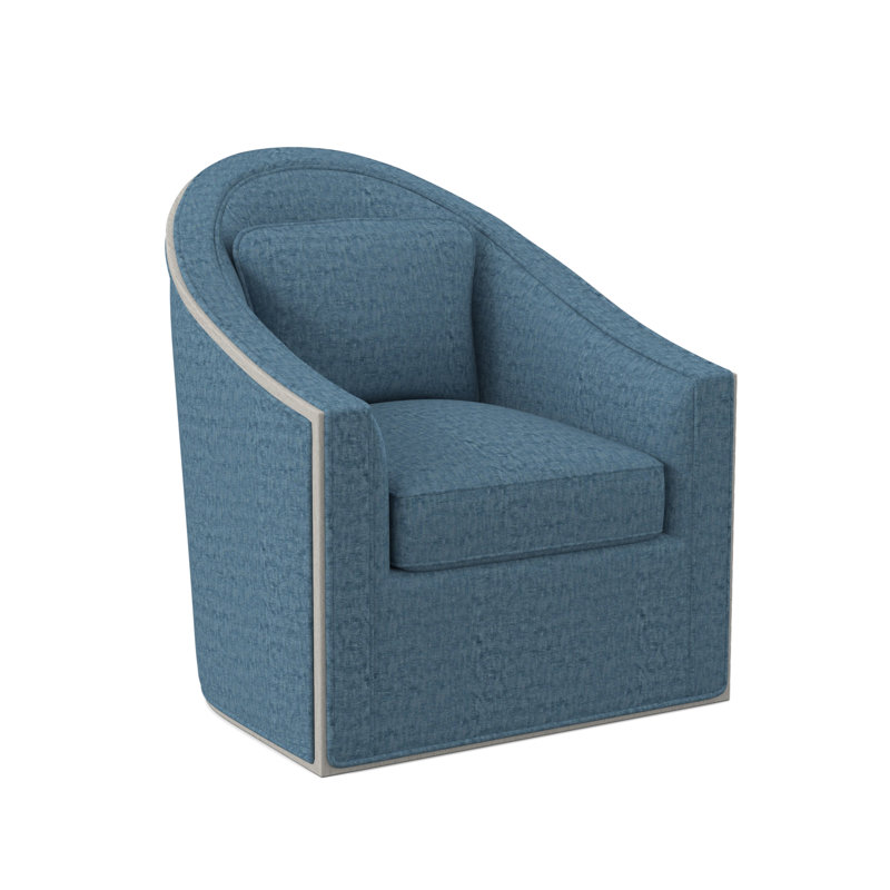 Fauteuil pivotant Academy, Bisque, Viscose Edworth Ocean