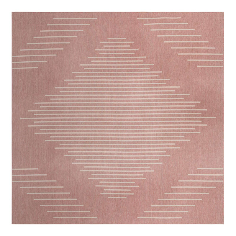 Striped Indoor / Outdoor Rug, Square 13'