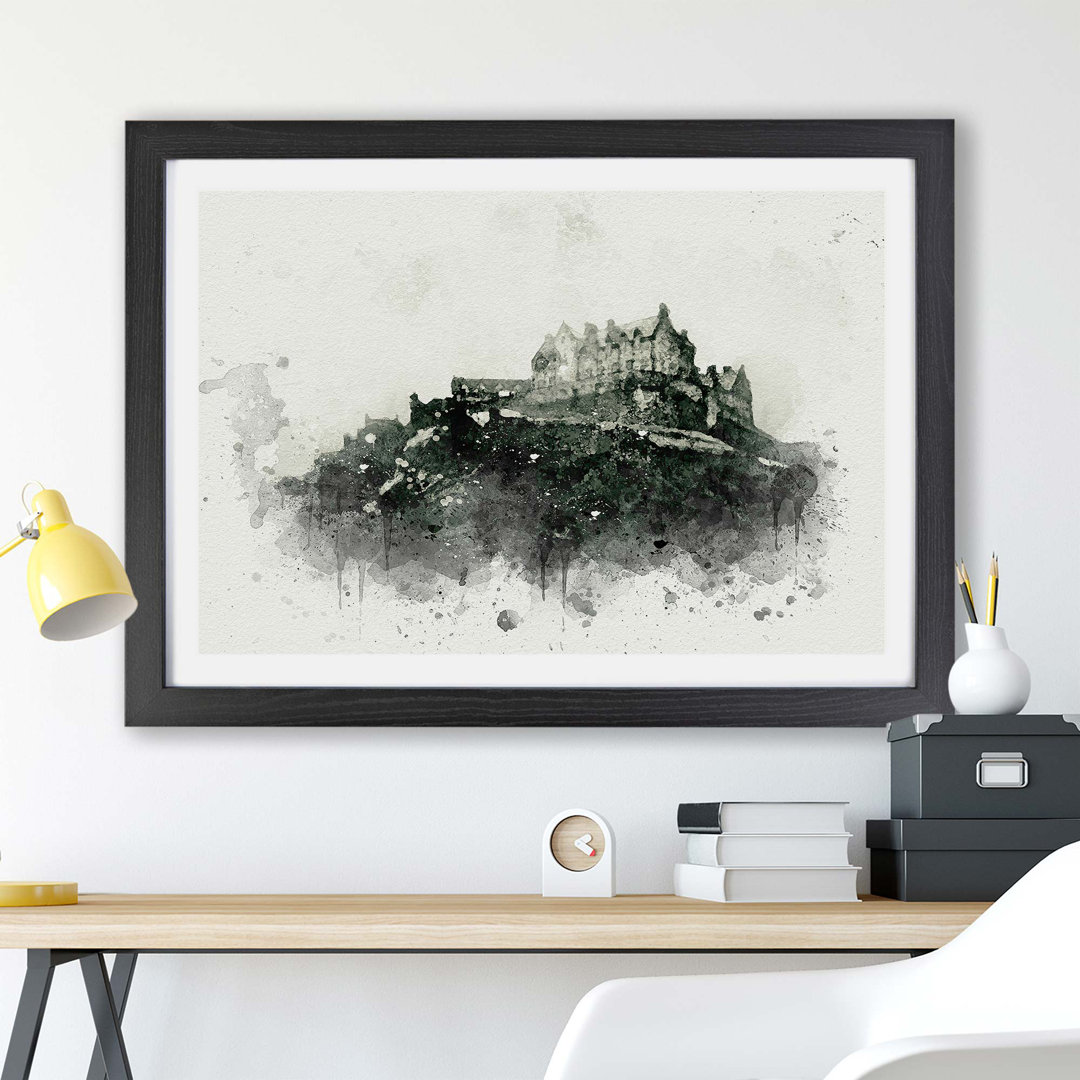 Edinburgh Castle in Scotland - Framed Print