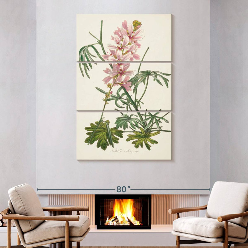 Harnek Antique Botanical I Cream, 74" H x 48" W