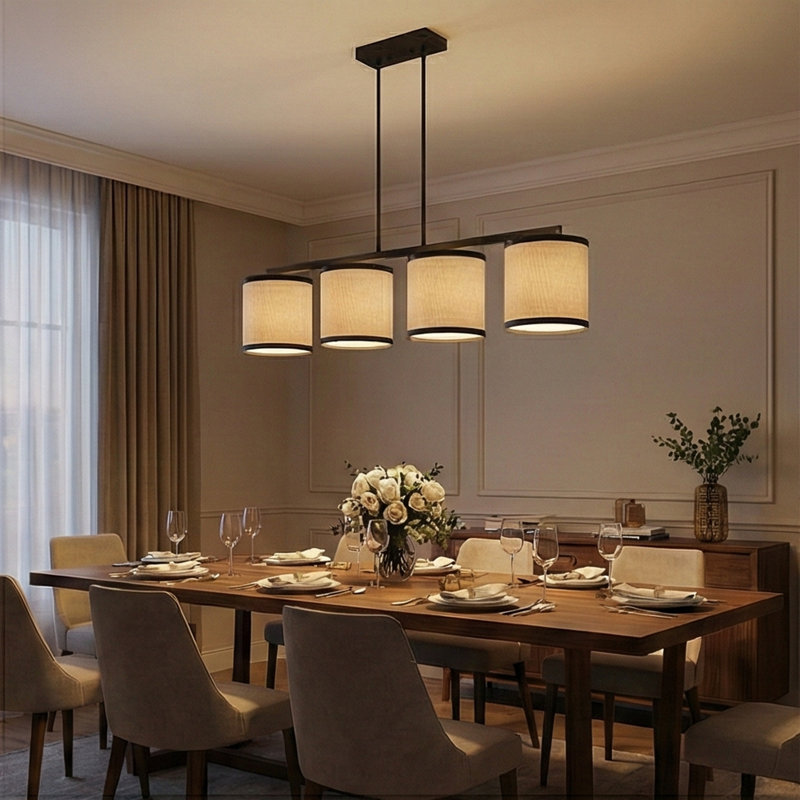 Plafonnier semi-encastré 4 lumières
