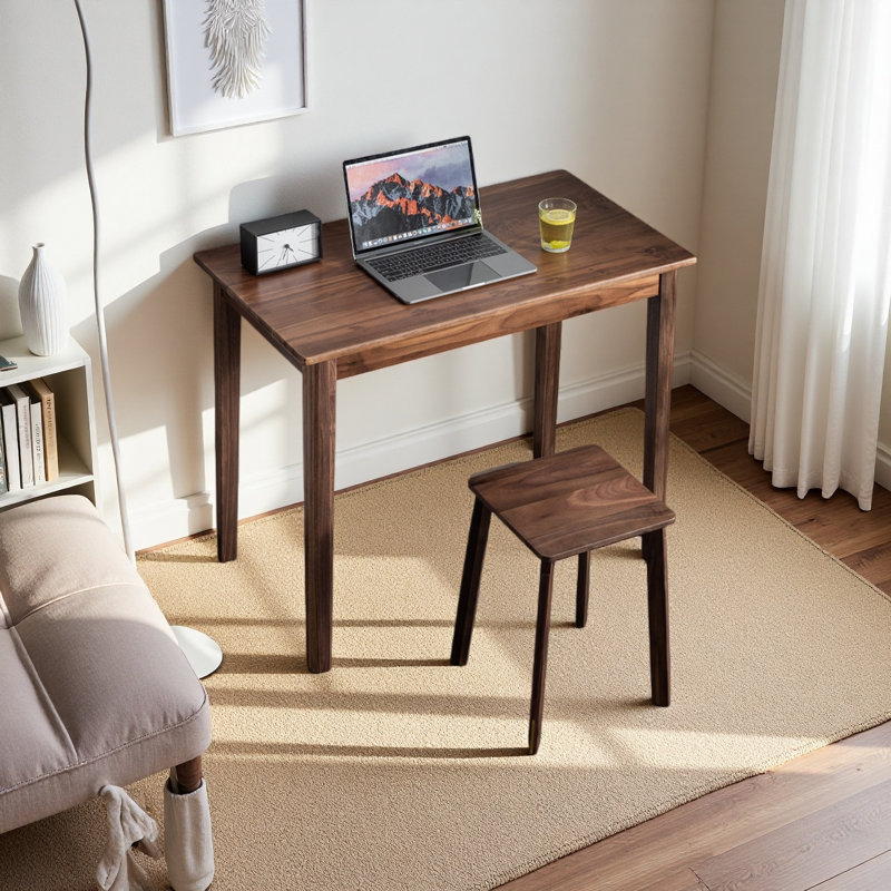Bureau rectangulaire en bois massif