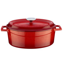 Brandani low red cast iron saucepan - Cose da Casa by Ediltutto srl