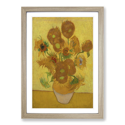 Fifteen Sunflowers by Vincent Van Gogh - Picture Frame Painting on MDF