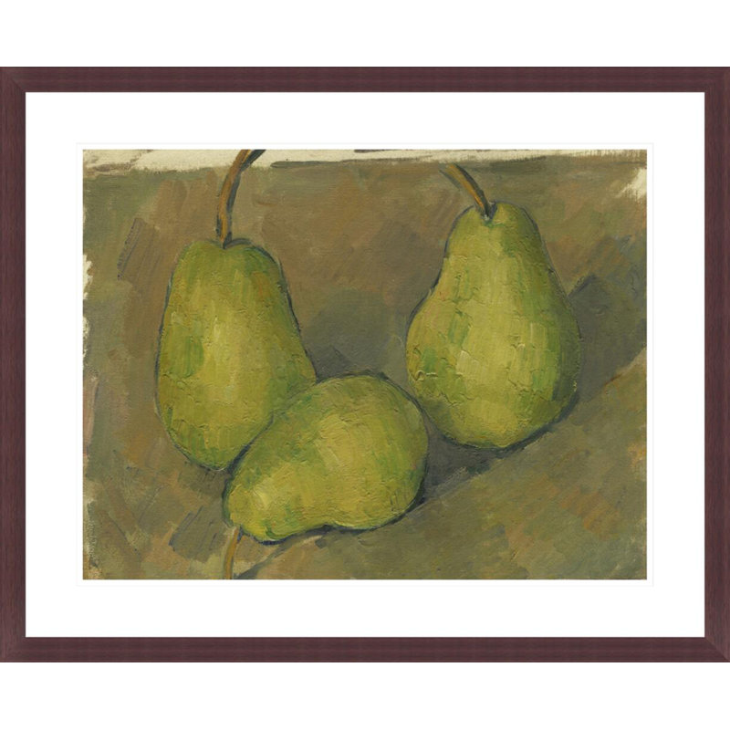 «Three Pears» par Paul Cézanne, impression giclée sur cadre, H 23,25 po x l 29,5 po