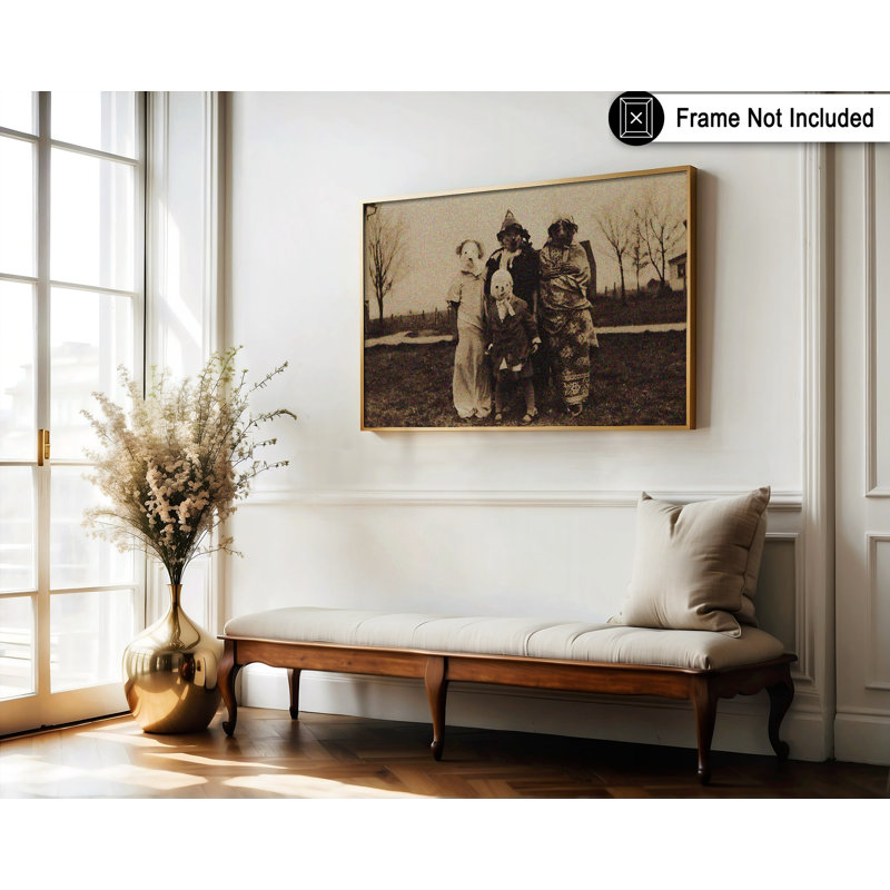 Famille effrayant, H 16 po x l 20 po, Affiche, Sans cadre