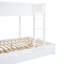 Lit simple superposé double avec lit gigogne, rangement et bureau, blanc-1610482684