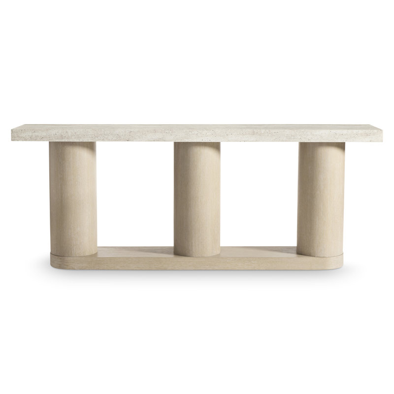 Table console Bernhardt Asana en imitation pierre