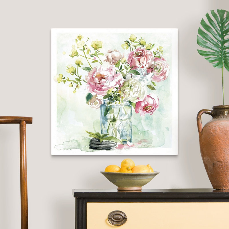 Asbury Garden Belle Bouquet I - reproduction d'art sur toile, H 24 po x l 24 po x P 1,25 po, Toile tendue