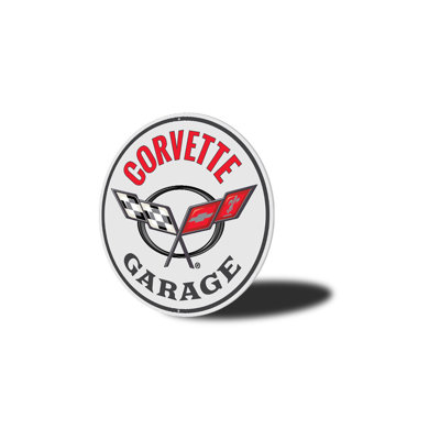 Corvette Garage Car Aluminum Sign