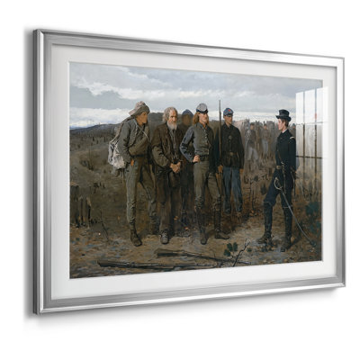 Prisoners from the Front-Winslow Homer, reproduction encadrée avec passe-partout et verre - 1866