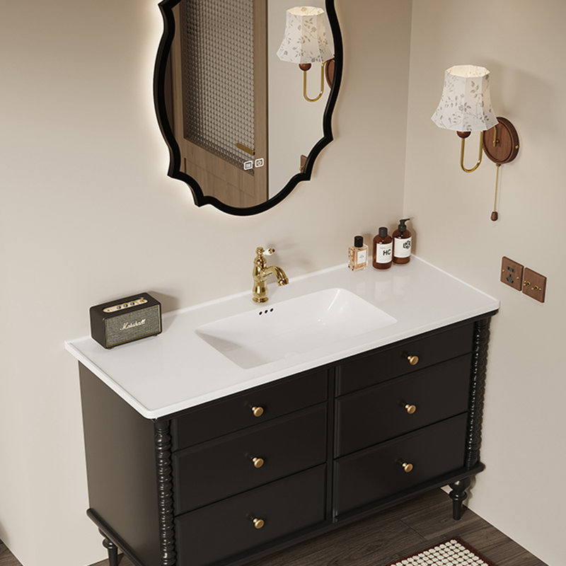 French minimalist retro bathroom cabinet