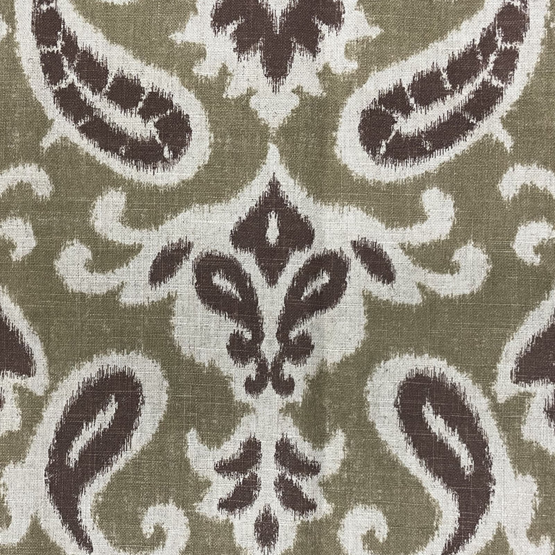 Coussin décoratif d’extérieur de luxe brun Plutus Shoshone Valley, 24 po x 24 po