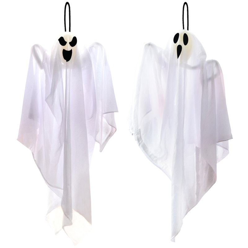 2Pcs 27.5" Halloween Hanging Ghost