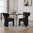 22.05" Wide Modern Upholstered Chenille Accent Dining Chair With Rubberwood Legs-1272880741
