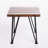 Rustic Industrial Accent Table For Patio, Wood And Metal, Fascinating, 18"X18"X18", Tint Shift Patio Console Table, Gorgeous, Glaze Alternation
