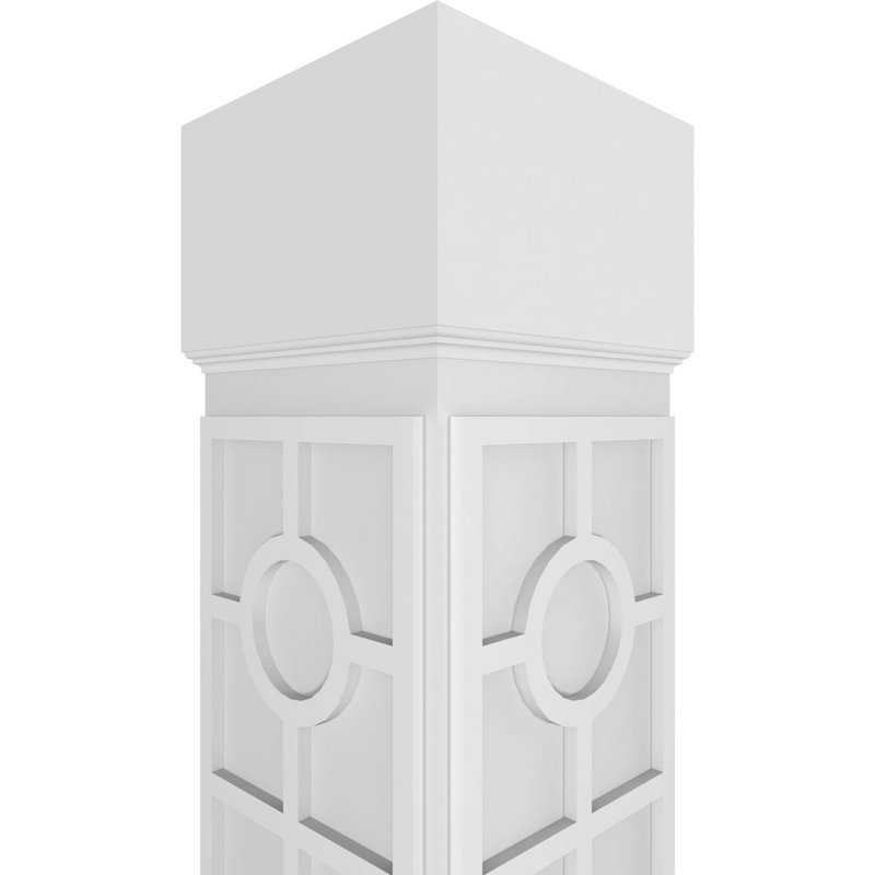 Colonne carrée classique Custerman, H 120 po x l 9 5/8 po x P 9 5/8 po