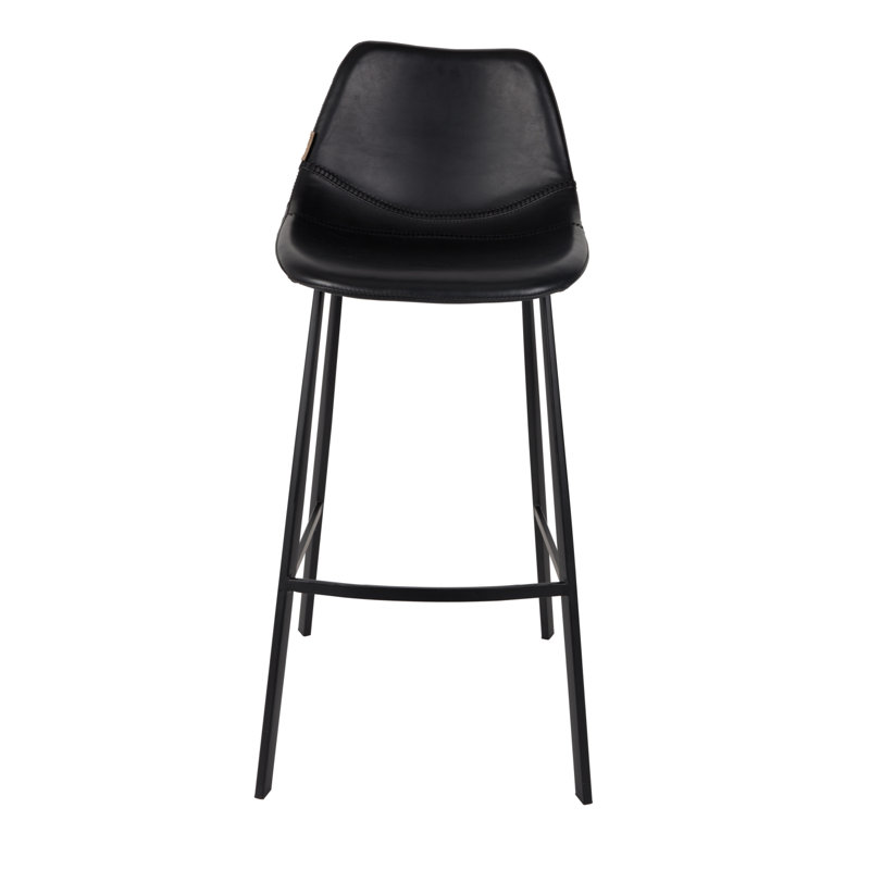 Tabouret de comptoir 26 po Franky, Noir, Tabouret de comptoir (siège d'une hauteur de 26 p