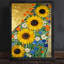 Reproduction d'art encadrée noire de style Klimt-443055642