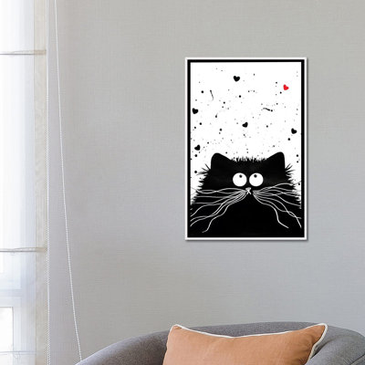 Félin affectueux par Kim Haskins-impression d’art graphique