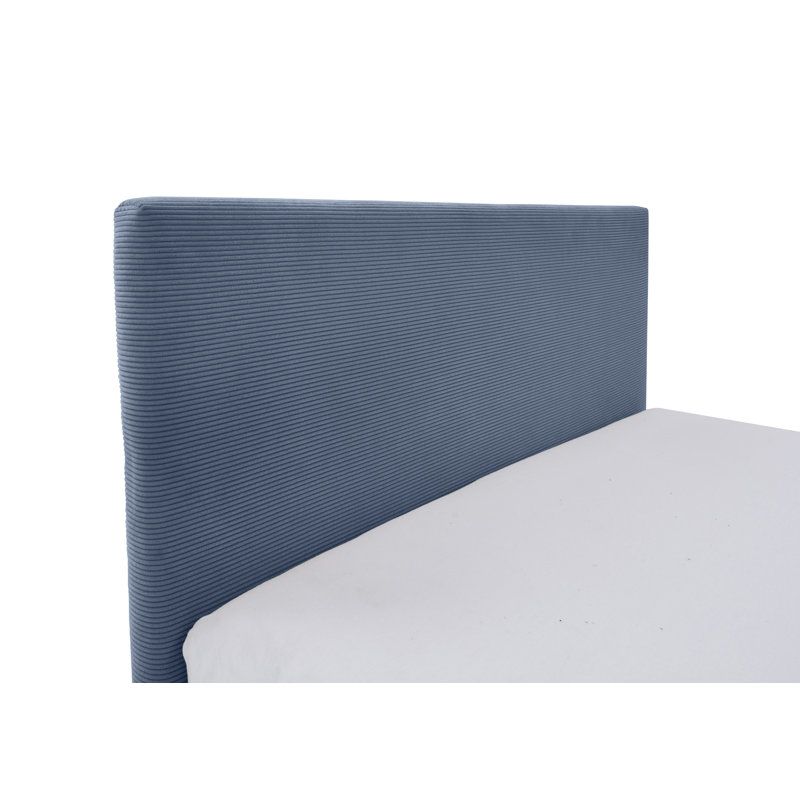 Bromborough Upholstered Standard Bed, 140 x 200cm, Blue