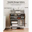 Armoire de rangement à chaussures blanche à 4 niveaux pour vestibule avec tablettes réglables-444248793