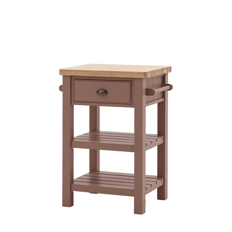 Chenise Solid Wood Butcher Block, Pink