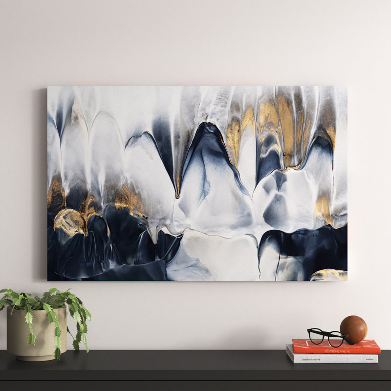 Abstract Flow II by Elisabeth Fredriksson - Print on Canvas, 20.32 cm H x 30.48 cm W, No Frame