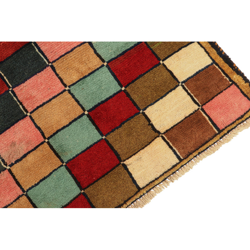 One-of-a-Kind Hand Knotted Area Rug, Rectangle 3'6" x 5'3"