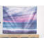 Tapisserie bleu et rose en polyester désactivé sur la mer avec accessoires suspendus inclus-28489716