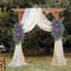 2 pièces couronne de printemps pour porte d'entrée, guirlande de printemps en forme de goutte, guirlande de fleurs de tulipe lavande artificielle avec feuilles vertes, couronne de guirlande florale artificielle pour décoration murale de fenêtre