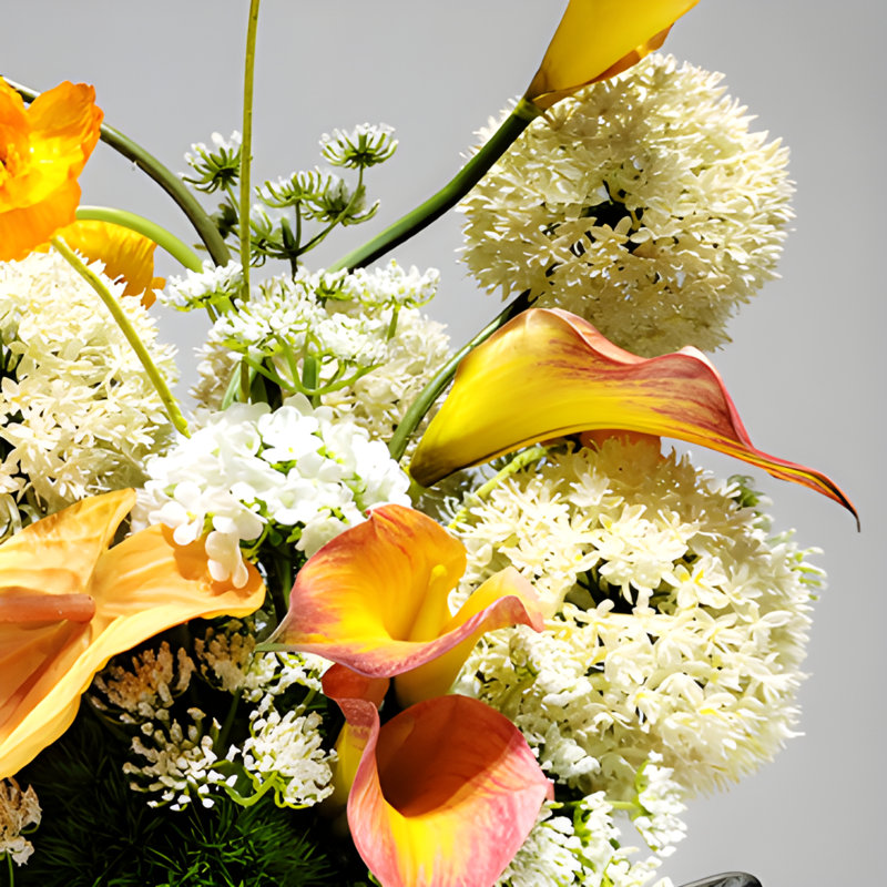 Ornements de fleurs simulées