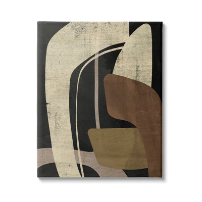 «Boomerang Shape Abstraction», art mural sur toile par Victoria Barnes