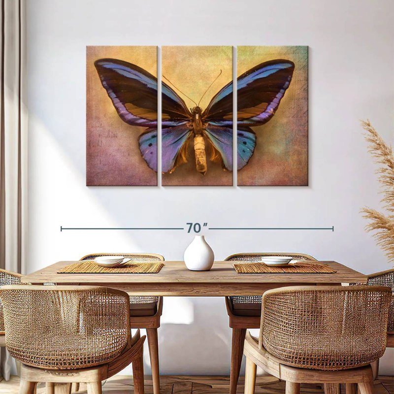 Purple Butterfly, 36" H x 57" W