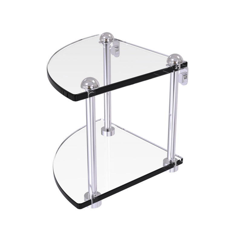 Tablette murale Gober, Chrome poli
