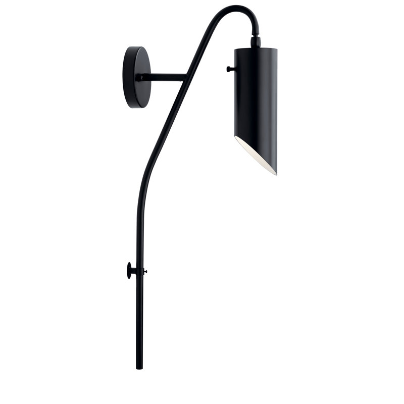 Magbule Steel Armed Sconce, Black