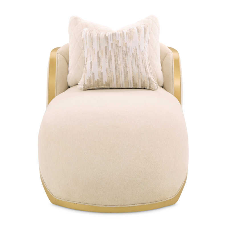 Scotts Square Chaise - Cornsilk/Light Champagne