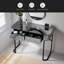 Meuble-lavabo à miroir 39 po avec base en acier inoxydable, coiffeuse à miroir avec 2 tiroirs, bureau polyvalent pour la chambre à coucher et le bureau-572076459