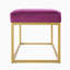 Banc en velours avec cadre en métal et pied de lit décoratif pour chambre à coucher et salon Channel