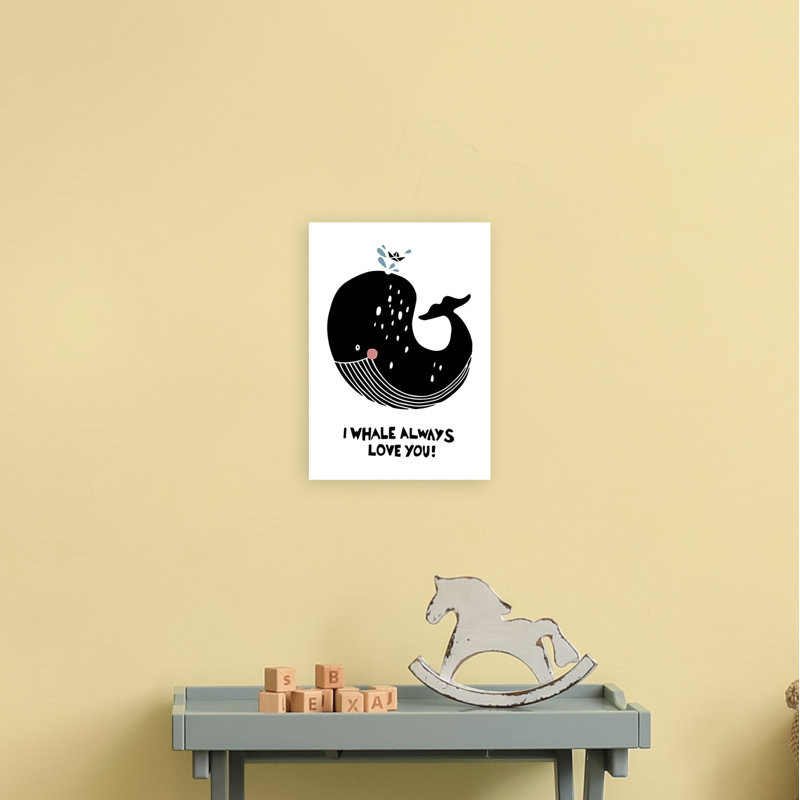 Whale by Miniofmine - Print, Unframed, 30cm H x 21cm W x 1cm D