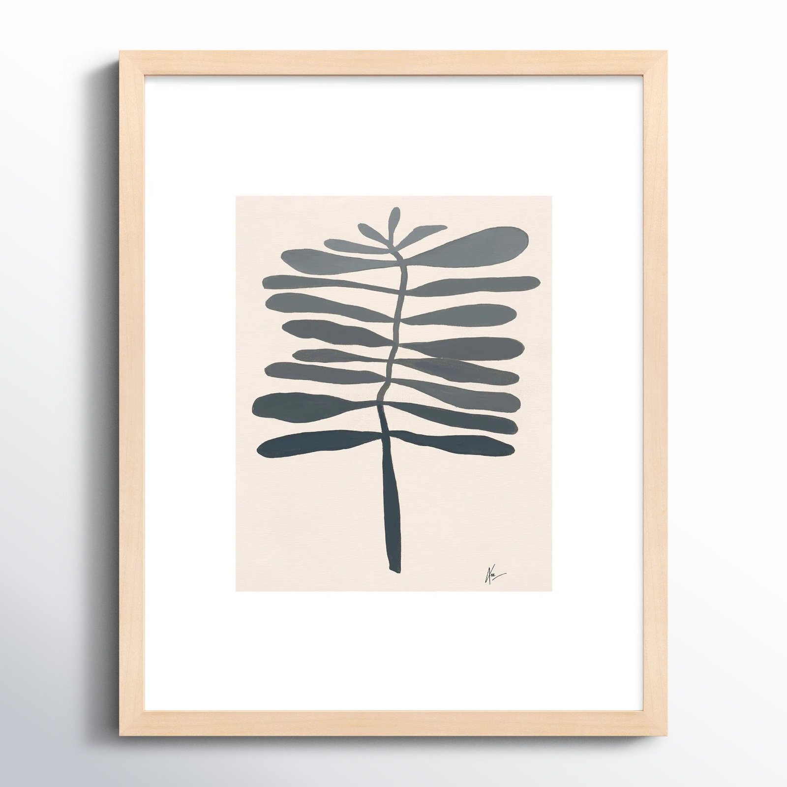 Flora 2 by Lee Lessem, 20" H x 16" W x 1.25" D, Brown