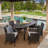 Aquinas 6 - Person Wicker Patio Dining Set with Oval Table-26207788