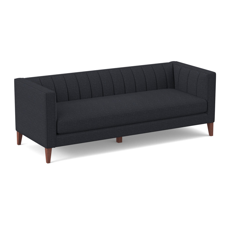 Canapé Provo, Chenille marine Napa, H 31 po x l 90 po x P 34 po