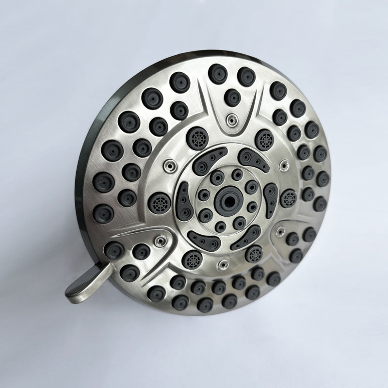 Highpressure Rain Shower Head With 10 Spray Modes, 4.7 Inch Fixed Bathroom Rainfall Showerhead With Adjustable Swivel Ball Joint, Bathroom Accessories