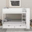 Lit superposé double au-dessus de double avec tiroirs et armoire-1048888526