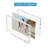 4X6 Acrylic Picture Frames 3 Pack, 20% Thicker Block, Clear Picture Frames Freestanding Double Sided Magnetic Acrylic Lucite Frameless Transparent Square Frame Gift For Desktop Display-965592504