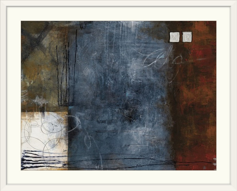 « flo » par l’impression Julie Havel, Cadre blanc, H 20 po x l 24 po x P 1 po