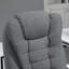 Chaise de bureau en polyester, pivotante, support lombaire, hauteur réglable, appui-tête, repose-pieds, roulettes